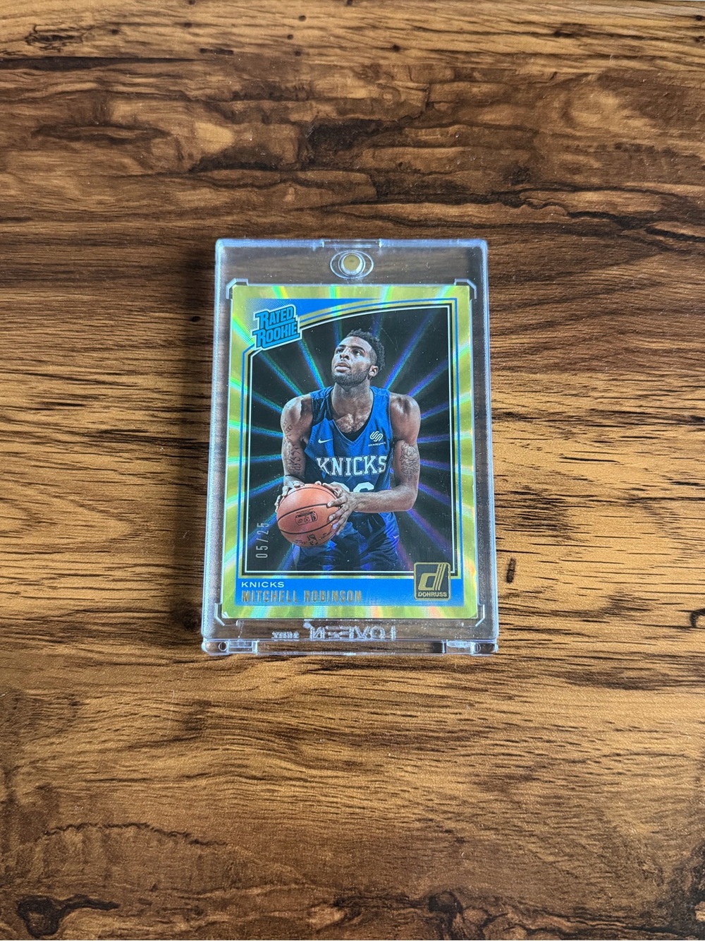 2018-19 Donruss Mitchell Robinson Rated Rookie Gold Holo /25 Knicks RC #163